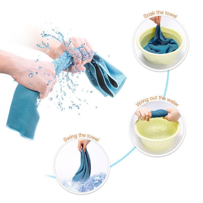 Cooling Towels - Soft Microfiber Ice Towels for Sports, Yoga, Gym & Outdoor Activities