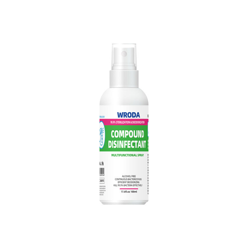 Disinfectant non-84 alcohol-free compound germicidal spray