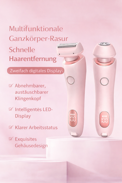 2-in-1 Elektrischer Damenrasierer – Wiederaufladbar, nass & trocken