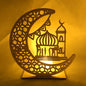 Wooden DIY Muslim Islamic Palace Decoration Gift