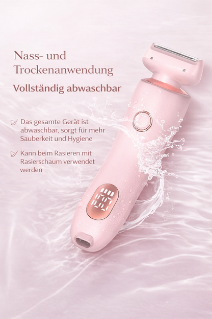 2-in-1 Elektrischer Damenrasierer – Wiederaufladbar, nass & trocken