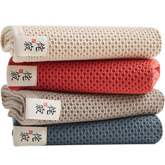 Baumwoll-Waschlappen mit Wabenstruktur – Extra saugstark & weich (100 % Baumwolle)