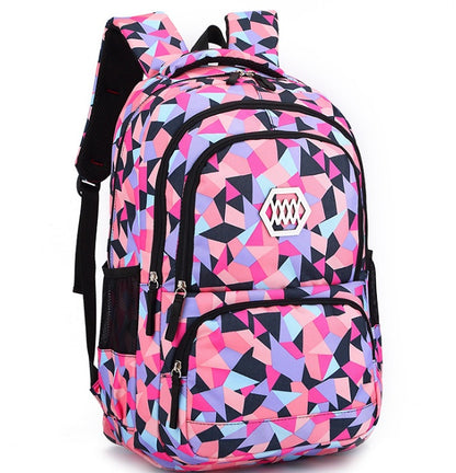 Natural Fish Girls Shoulder Backpack Pupils 3-4-6 Years Old 8-12 Years Old