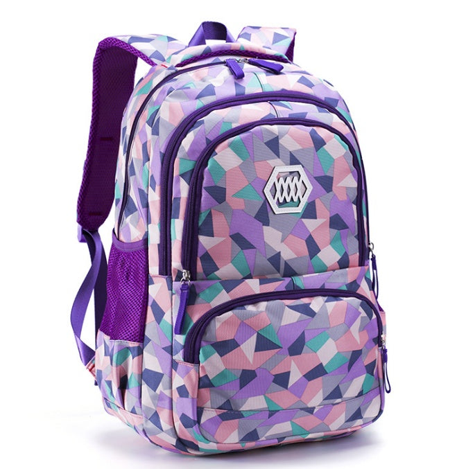 Natural Fish Girls Shoulder Backpack Pupils 3-4-6 Years Old 8-12 Years Old