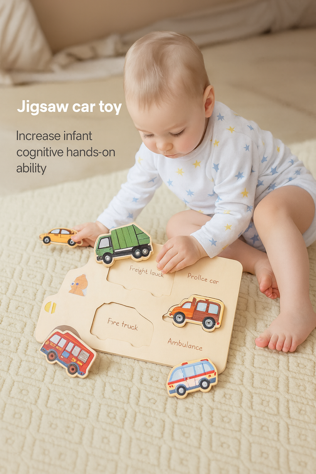 Fashion Baby Early Education Wooden Puzzle Toys