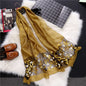 Fashionable Women's Silk Scarves - Embroidered Shawls & Beach Stoles for Spring/Summer
