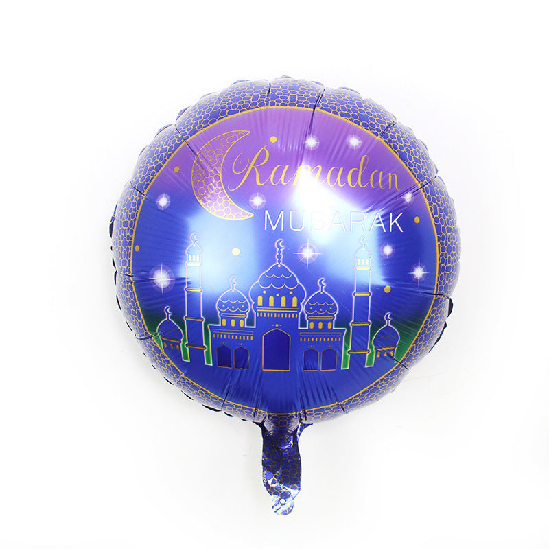Moon Scene Decoration Foil Balloon Islamic Fast