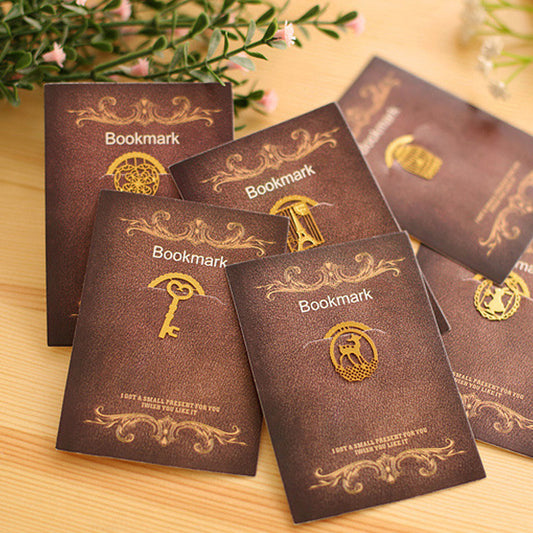 7 Options Of Cute Lace Creative Cartoon Animal Alloy Bookmarks