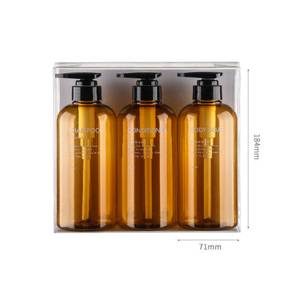 Large Capacity 500ML Press Lotion Bottle Shampoo Body Wash