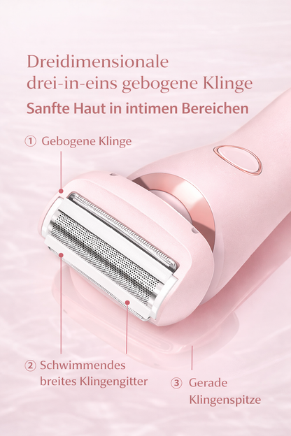 2-in-1 Elektrischer Damenrasierer – Wiederaufladbar, nass & trocken