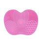 Professional Silicone Makeup Brush Cleaner Mat With Suction Cups - Portable Washing Pad For Deep Cleaning Cosmetic Brushes. Features Textured Surfaces & Strong Adhesion. 6 Color Options Available