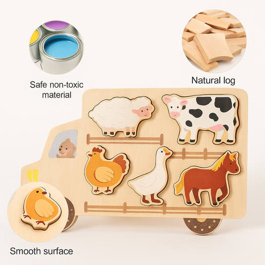 Fashion Baby Early Education Wooden Puzzle Toys