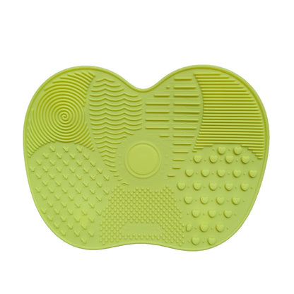 Professional Silicone Makeup Brush Cleaner Mat With Suction Cups - Portable Washing Pad For Deep Cleaning Cosmetic Brushes. Features Textured Surfaces & Strong Adhesion. 6 Color Options Available