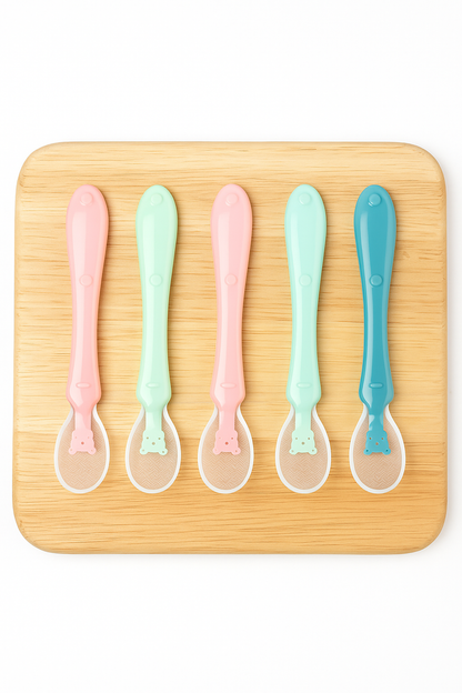Baby Feeding Water Soup  Feeding Tableware Silicone Spoon