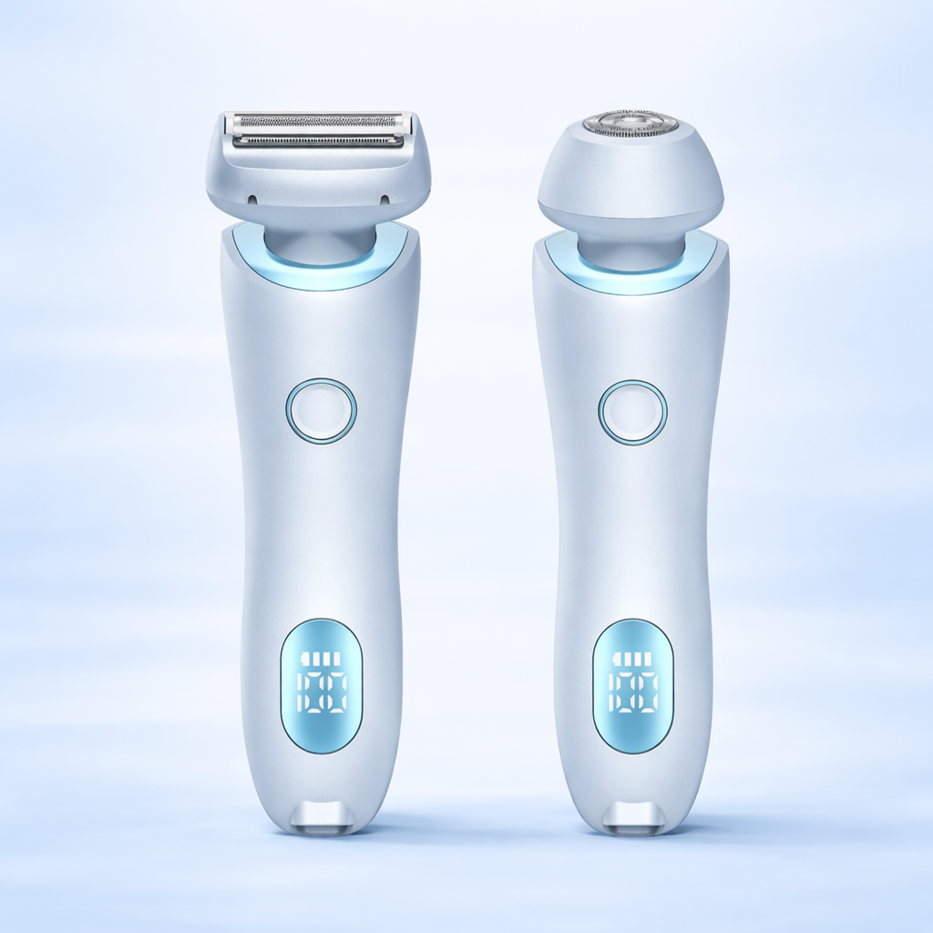 2-in-1 Elektrischer Damenrasierer – Wiederaufladbar, nass & trocken