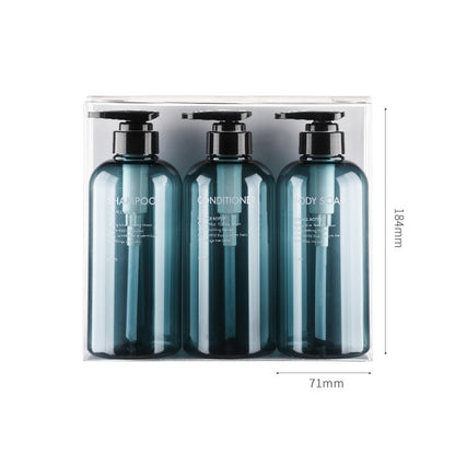 Large Capacity 500ML Press Lotion Bottle Shampoo Body Wash