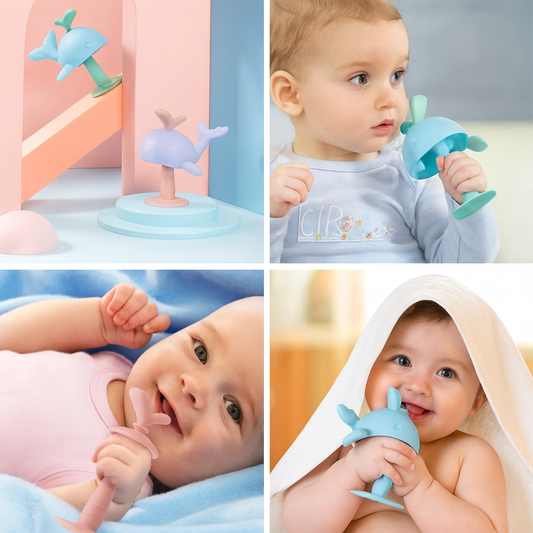 Safe Baby Teething Toys - Silicone Teethers for Infants & Toddlers | Ideal Baby Shower Gift