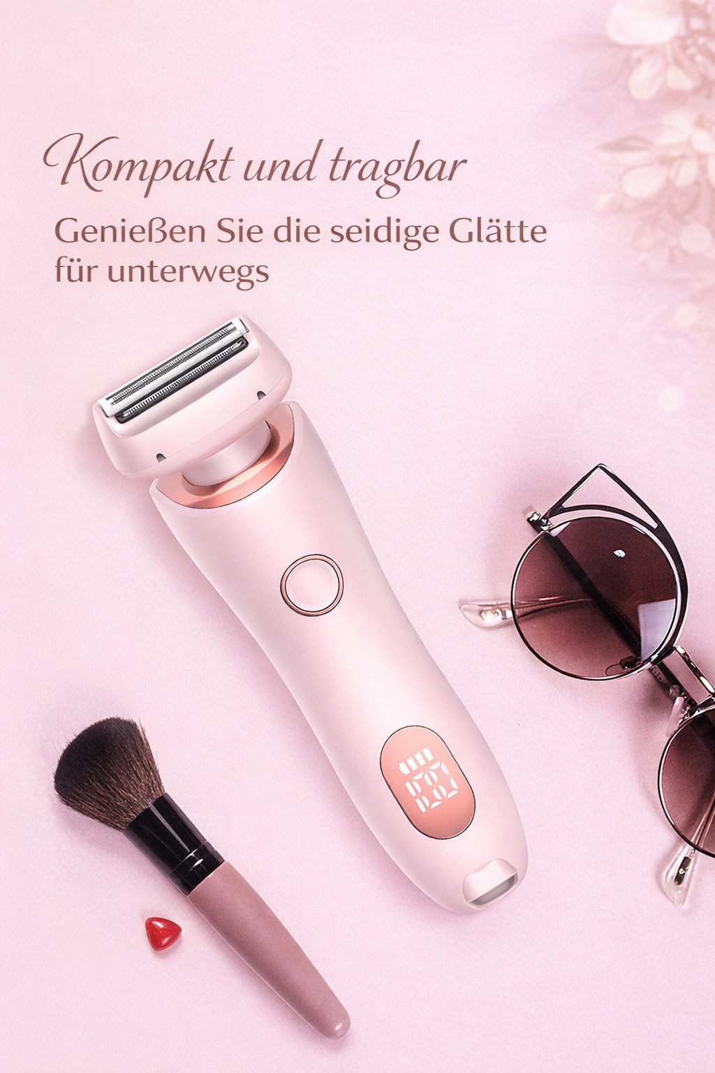 2-in-1 Elektrischer Damenrasierer – Wiederaufladbar, nass & trocken